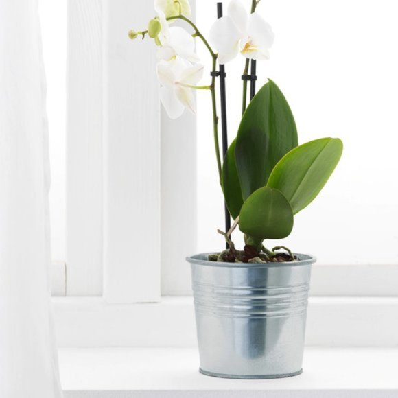 IKEA Galvanized Steel Plant Pots Set of 3 - Picture 1 of 7